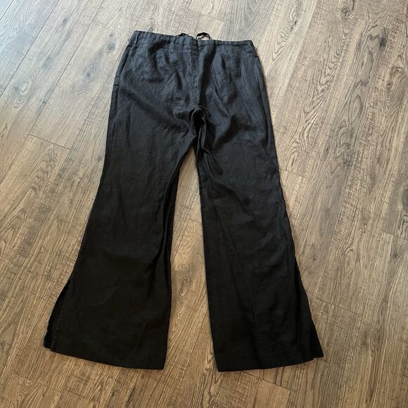 Express Women’s Pants 100% Linen Sz 9/10 Button Fly - Picture 2 of 4